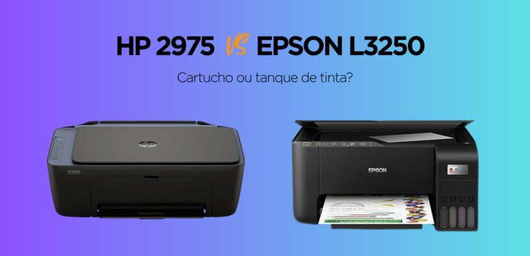 Cartucho ou tanque de tinta — comparativo HP DeskJet 2975 vs Epson EcoTank L3250