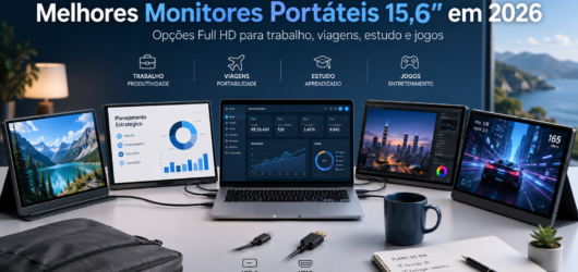 Os 4 Melhores Monitores Portáteis para Notebook e Trabalho em 2026