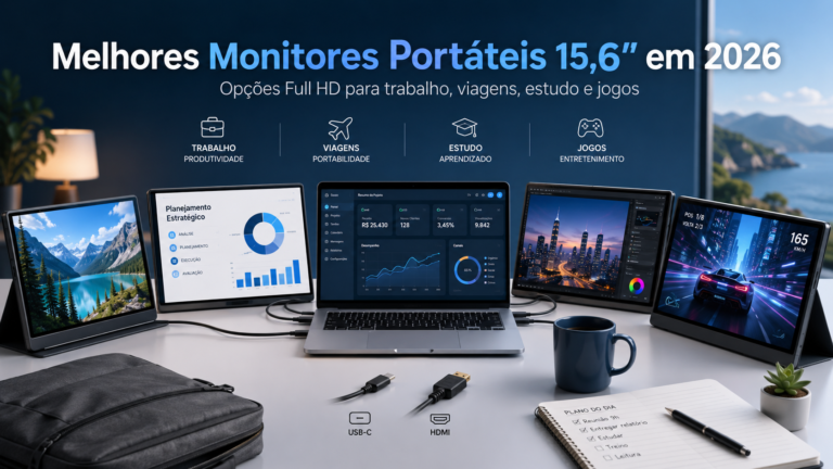 Monitor portátil — os 4 melhores para notebook em 2026